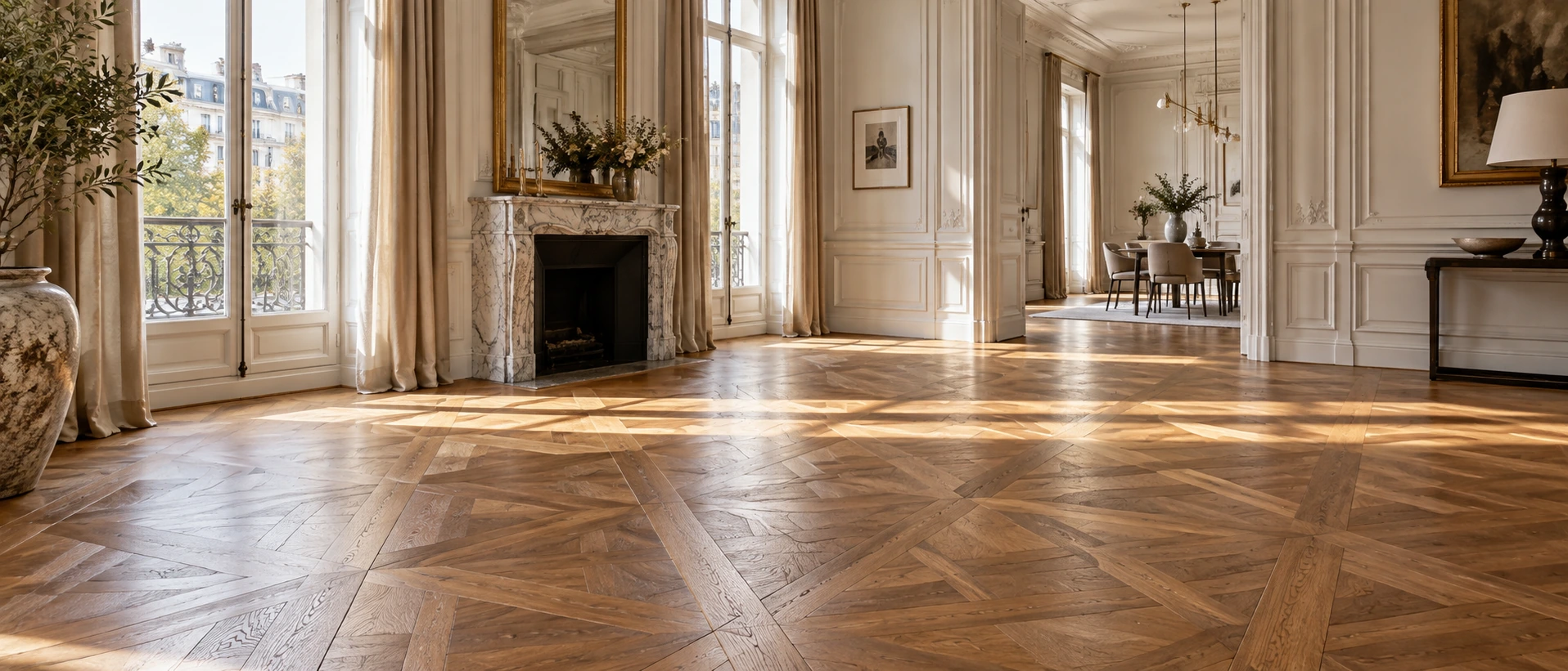 Parquet rénové à Paris